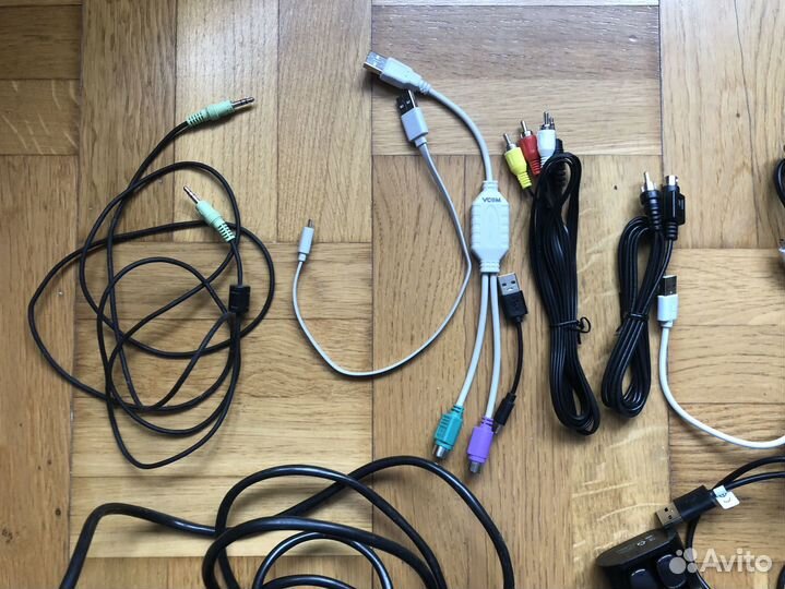 Провода разные, аудио,видео и т. п. Лотом