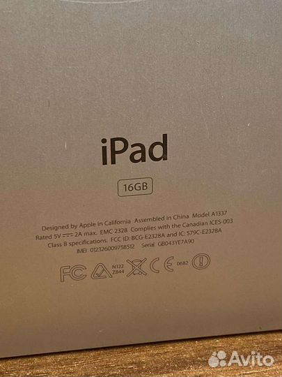Планшет iPad 1 A1337 16gb 3G