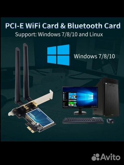 Wifi адаптер PCI-e для пк
