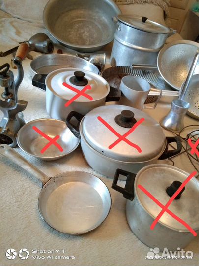 Алюминиевая посуда СССР разного объема