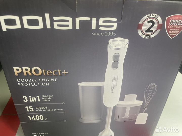 Блендер погружной polaris с насадками