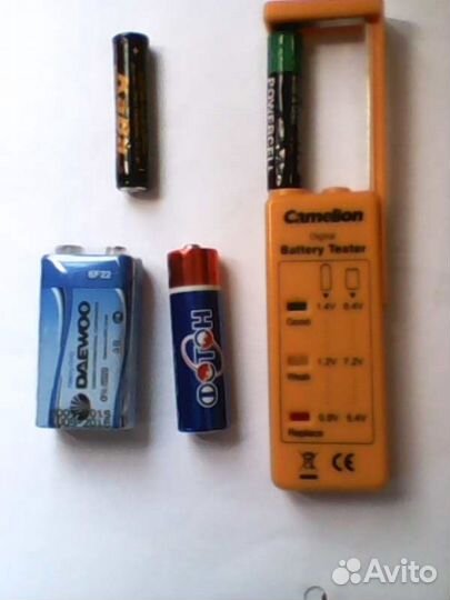 Контроль заряда батареек,светодиодный