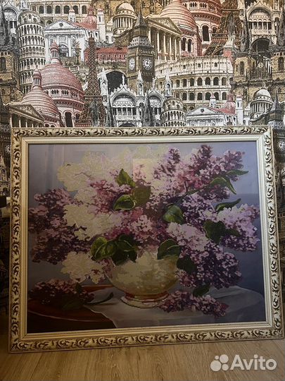 Картина из бисера, ручная работа