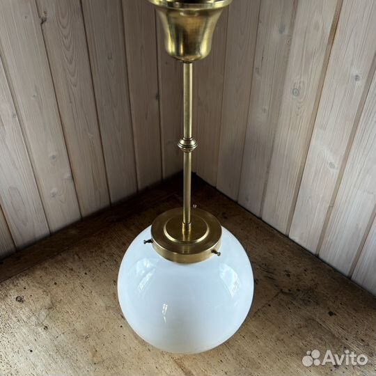 Старинная люстра, винтаж, СССР, латунь, 1940-е