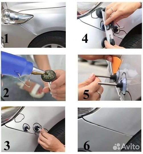 Набор ремонт вмятин без покраски