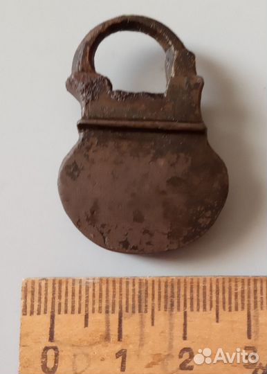 Замочек старинный. Медный. 19в