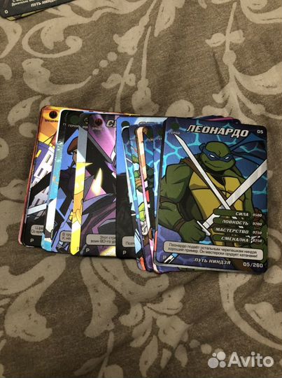 Карточки черепашки ниндзя путь ниндзя коллекция