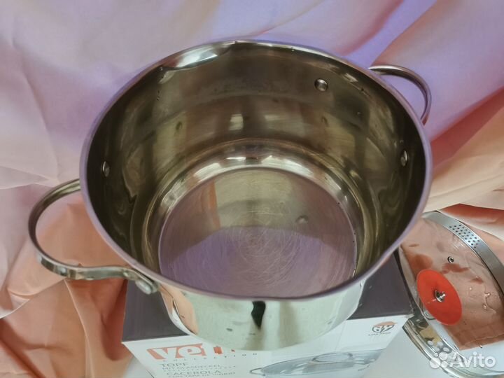 Кастрюля из нержавейки 4.8л