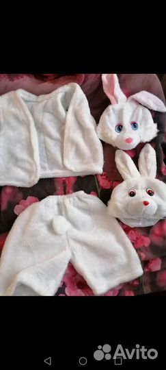 Карнавальный костюм зайки для девочки/мальчика