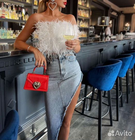 Юбка джинсовая