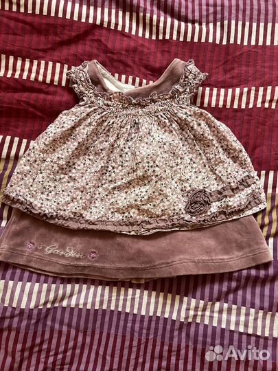 Платье для новорожденной 56