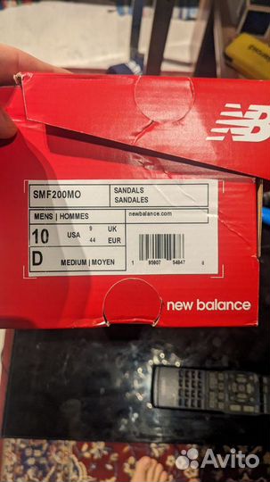 Шлепанцы nb 42,5 новые new balance