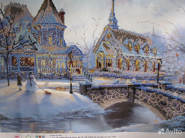 Картина зимний пейзаж