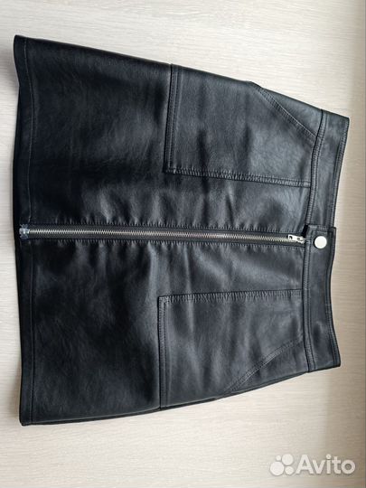 Юбка экокожа