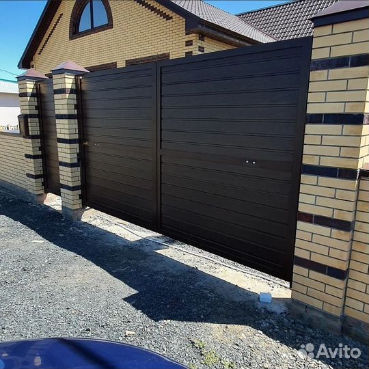 Распашные ворота Алютех