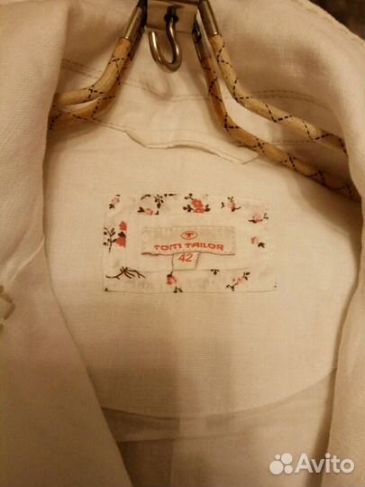 Летний льняной жакет женский Tom Tailor