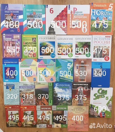 Учебники 5-6 класс