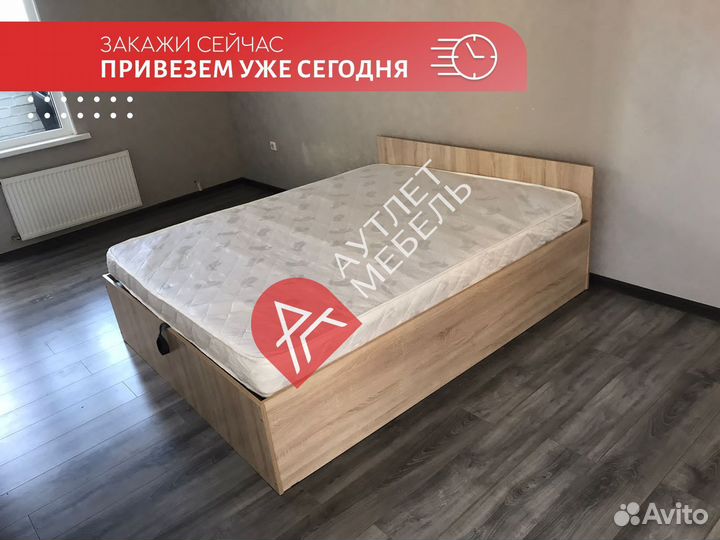 Кровать двухспальная с подъемным механизмом