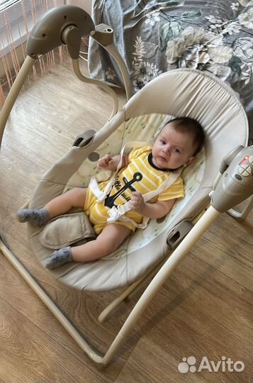Детские электронные качели для новорожденных