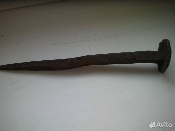 Гвоздь кованый конец 19 века