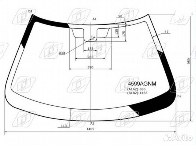 Лобовое стекло LADA granta с датчиком дождя