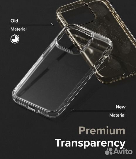 Чехол Ringke Fusion mat Clear для iPhone 15 pro