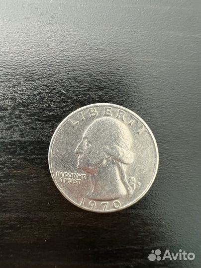 Монета Liberty Quarter Dollar 1970