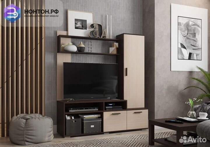 Мини-стенка Лаура венге / дуб млечный