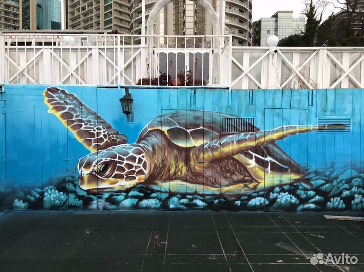 Монументальная, художественная роспись, граффити