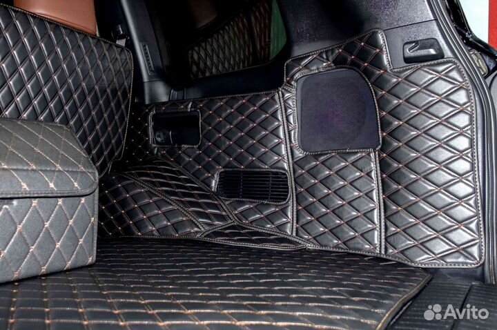 Ковры в салон на Toyota Land Cruiser 200 2016г