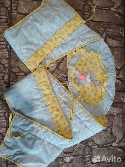 Бортики для детской кроватки (сплошной)