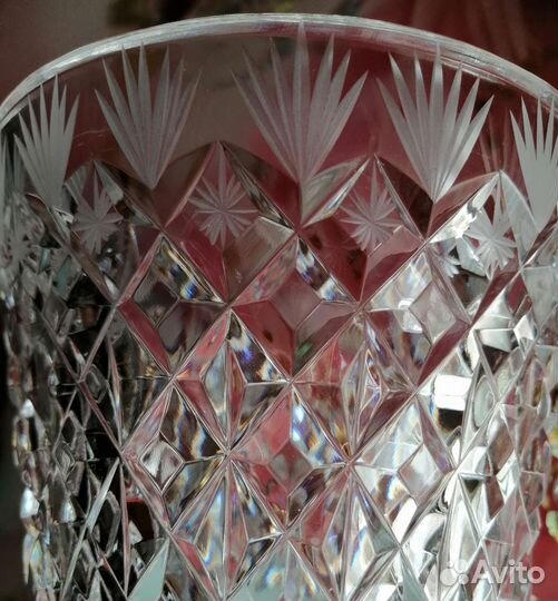 Ваза цветной хрусталь времен СССР
