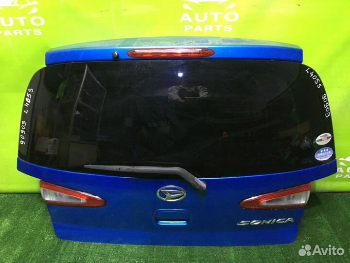 Дверь задняя daihatsu sonica L405S kfdet 2007 Задн. синий
