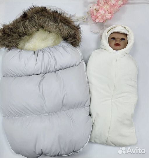 Зимний конверт в коляску