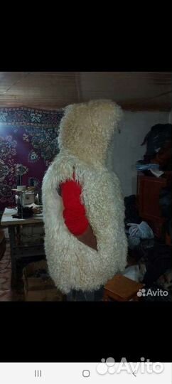 Парка козья длинношерстная натуральная