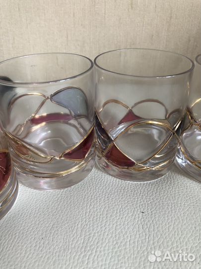 Стаканы из богемского стекла