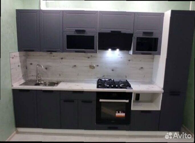 Кухня серая модульная новая