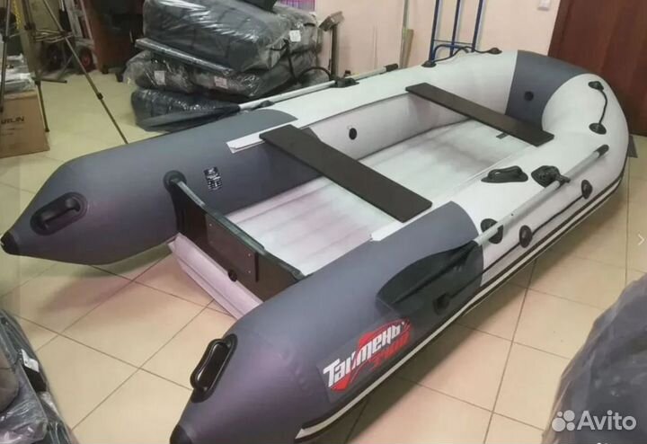 Лодка пвх Таймень NX 3400 нднд PRO Серый