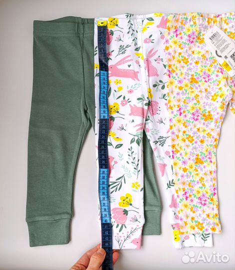 Леггинсы новые для девочки 80-86-92