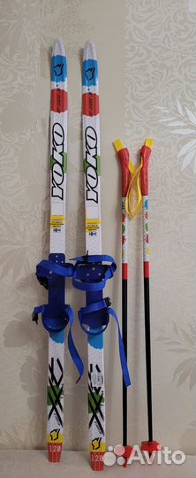 Новые Беговые лыжи детские 120 см