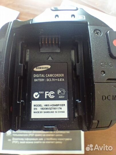 Видеокамера Samsung HMX-H204BP/XER