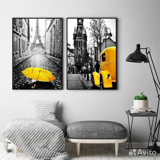 Картины интерьерные черно-белые