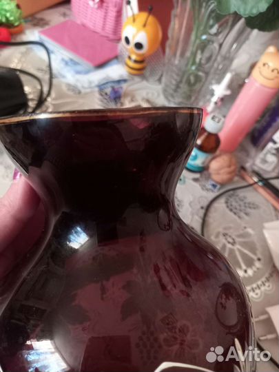 Ваза марганцевое стекло