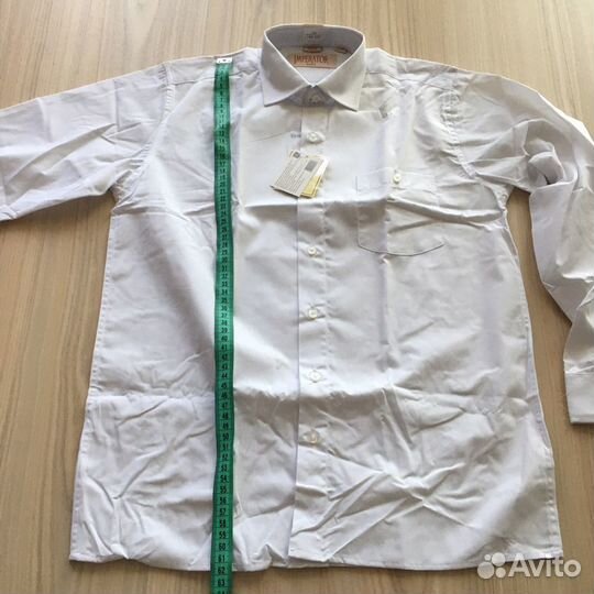 Рубашка для мальчика 146,белая,новая