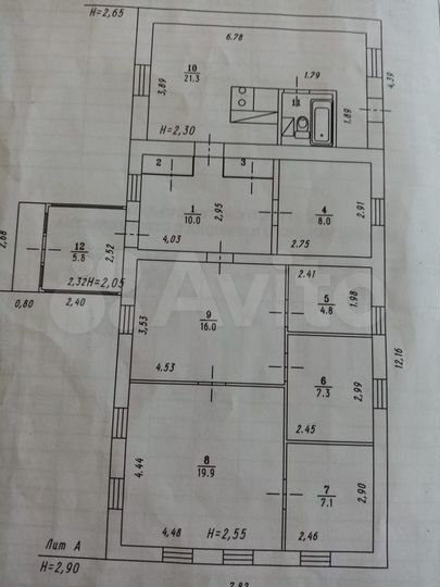 Дом 95 м² на участке 27 сот.