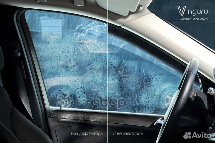 Дефлекторы окон Vinguru Nissan Patrol (Y61) 199