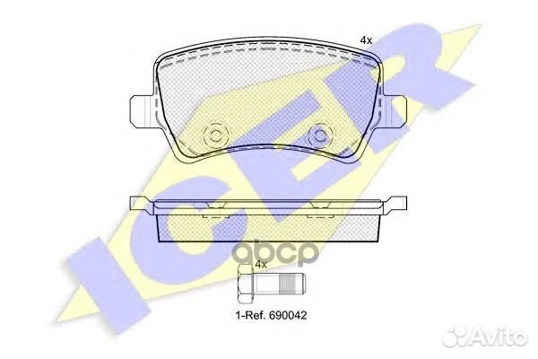 181776 колодки дисковые задние Ford Galaxy/Mon