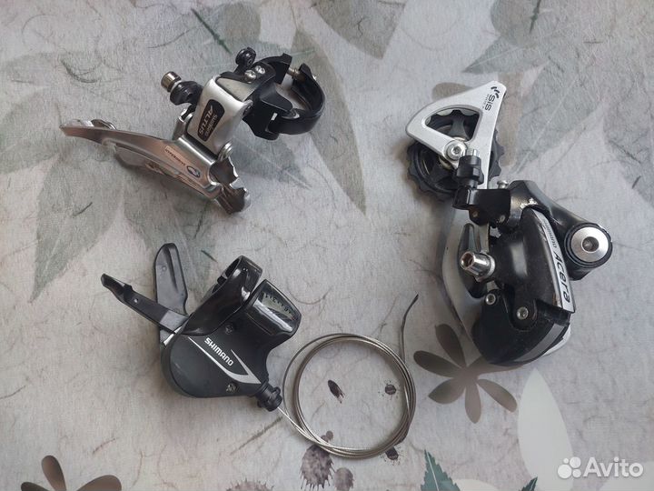 Переключатели Shimano Altus и Acera + шифтер Acera