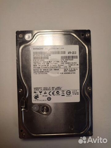 Жесткий диск hitachi 500 gb купить в Казани | Электроника | Авито