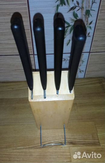 Набор кухонных ножей с подставкой IKEA hake